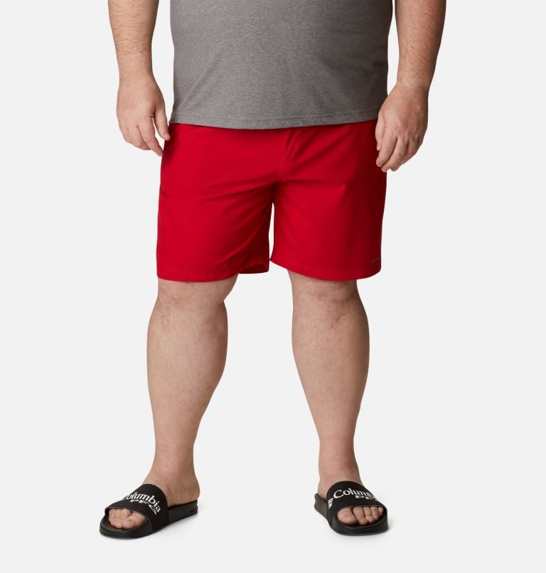 Men\'s Columbia Summertide Stretch Shorts Red | Plus Size CA-G5C64